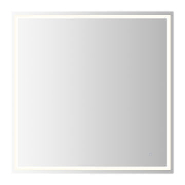 Pax Rectangular Frameless Anti-Fog Aluminum Front/Back-lit Tri-color LED Bathroom Vanity Mirror with Smart Touch Control